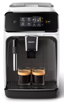 Кофемашина Philips Series 1200 EP1223/00 1500Вт черный/белый - купить недорого с доставкой в интернет-магазине