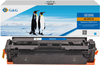 Картридж лазерный G&G GG-CF411A голубой (2300стр.) для HP LJ M452DW/DN/NW M477FDW/M477FDN/M477FNW - купить недорого с доставкой в интернет-магазине