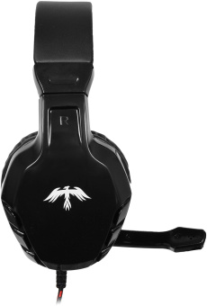Наушники с микрофоном Оклик HS-L320G Phoenix черный/красный 1.9м мониторные оголовье (359482) - купить недорого с доставкой в интернет-магазине