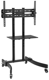 Стойка для телевизора Cactus CS-ST1030BK черный 37"-70" макс.50кг напольный мобильный - купить недорого с доставкой в интернет-магазине