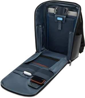 Рюкзак мужской Piquadro Oberon CA7279W150/N черный нейлон/натур.кожа - купить недорого с доставкой в интернет-магазине