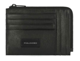 Чехол для кредитных карт Piquadro Harper PU1243APR/N черный натур.кожа - купить недорого с доставкой в интернет-магазине