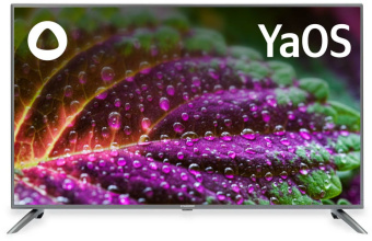 Телевизор LED Starwind 55" SW-LED55UG400 Яндекс.ТВ стальной 4K Ultra HD 60Hz DVB-T DVB-T2 DVB-C DVB-S DVB-S2 USB WiFi Smart TV - купить недорого с доставкой в интернет-магазине