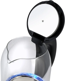 Чайник электрический Starwind SKG1779 1.8л. 1700Вт прозрачный/черный корпус: стекло - купить недорого с доставкой в интернет-магазине