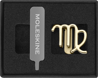 Шильд-символ Moleskine Zodiac Дева металл золотистый коробка с европод. PINVIRGOGOLD - купить недорого с доставкой в интернет-магазине