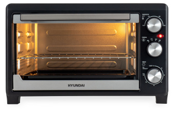 Мини-печь Hyundai MIO-HY072 23л. 1500Вт серебристый/черный - купить недорого с доставкой в интернет-магазине