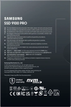 Накопитель SSD Samsung PCIe 5.0 x4 4TB MZ-VAP4T0BW 9100 Pro M.2 2280 - купить недорого с доставкой в интернет-магазине