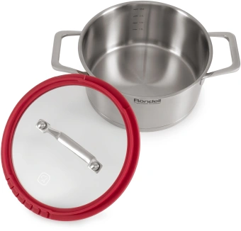 Кастрюля Rondell Verter RDS-2029 2.6л. d=20см (с крышкой) стальной - купить недорого с доставкой в интернет-магазине