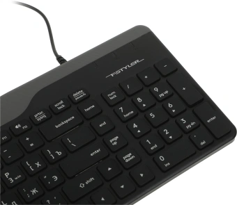 Клавиатура A4Tech FK25 черный/серый USB slim (FK25 BLACK) кабель 1.5м - купить недорого с доставкой в интернет-магазине
