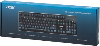 Клавиатура Acer OKW127 механическая черный USB Multimedia for gamer LED (ZL.KBDEE.00H) кабель 1.8м - купить недорого с доставкой в интернет-магазине