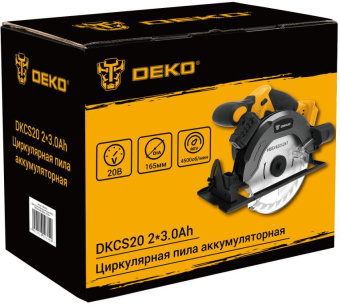 Циркулярная пила (дисковая) Deko DKCS20 (ручная) - купить недорого с доставкой в интернет-магазине