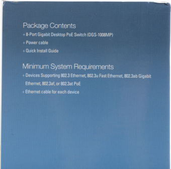 Коммутатор D-Link DGS-1008MP/B1A 8x1Гбит/с 8PoE+ 125W неуправляемый - цена, купить или заказать с доставкой в интернет-магазине Коммутатор D-Link DGS-1008MP/B1A 8x1Гбит/с 8PoE+ 125W неуправляемый - купить недорого с доставкой в интернет-магазине