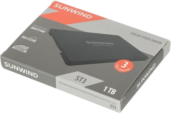 Накопитель SSD SunWind SATA-III 1TB SWSSD001TS2T ST3 2.5" - купить недорого с доставкой в интернет-магазине