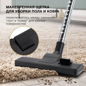 Пылесос Hyundai HYV-C3950 2220Вт темно-зеленый/черный - купить недорого с доставкой в интернет-магазине
