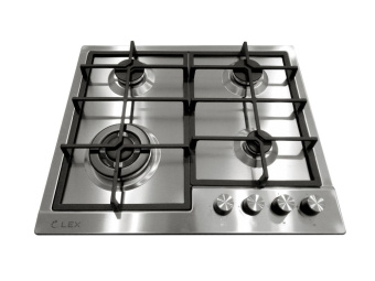 Газовая варочная поверхность Lex GVS 640 IX нержавеющая сталь - купить недорого с доставкой в интернет-магазине