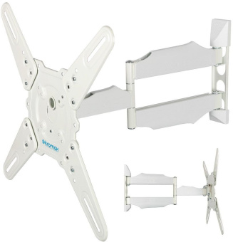 Кронштейн для телевизора Kromax ATLANTIS-40 белый 22"-65" макс.40кг настенный поворот и наклон - купить недорого с доставкой в интернет-магазине