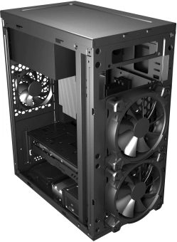 Корпус Digma DCC-MN306 черный без БП mATX 1x80mm 1x92mm 2x120mm 2xUSB2.0 1xUSB3.0 audio - купить недорого с доставкой в интернет-магазине