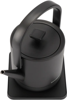 Чайник электрический Hyundai HYK-S2507 0.6л. 1000Вт черный корпус: металл - купить недорого с доставкой в интернет-магазине