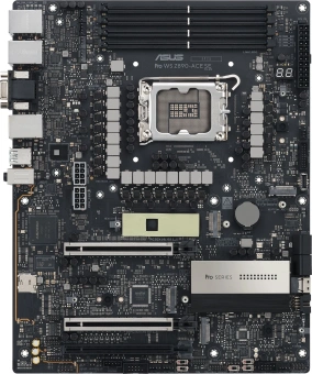 Материнская плата Asus PRO WS Z890-ACE SE Soc-1851 Intel Z890 4xDDR5 ATX AC`97 8ch(7.1) 1x10G/1х2,5G/1xGigabit RAID+HDMI - купить недорого с доставкой в интернет-магазине