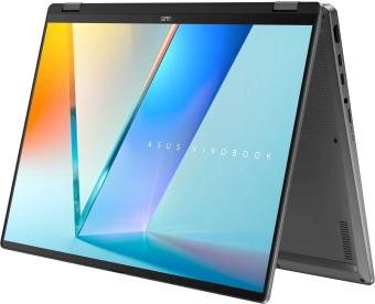 Ноутбук Asus Vivobook 16 Flip TP3607AA-SI086W Core Ultra 7 355 32Gb SSD1Tb Intel Graphics 16" OLED Touch WUXGA (1920x1200) Windows 11 Home grey WiFi BT Cam (90NB17B1-M005K0) - купить недорого с доставкой в интернет-магазине