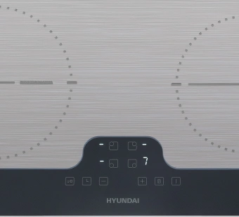 Индукционная варочная поверхность Hyundai HHI 6772 GR серебристый - купить недорого с доставкой в интернет-магазине
