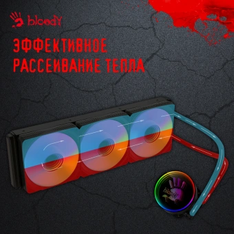 Система водяного охлаждения Bloody BD-LC360ARGB1 ARGB Soc-AM5/AM4/1200/1700/1851 черный 4-pin 22-35dB Al+Cu 300W 1500gr Ret (BD-LC360ARGB1-BK) - купить недорого с доставкой в интернет-магазине