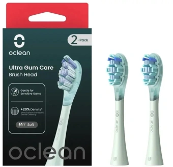 Насадка для зубных щеток Oclean UG01 (упак.:2шт) зеленый - купить недорого с доставкой в интернет-магазине
