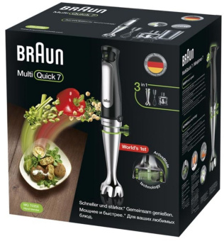 Блендер погружной Braun MQ7035X 850Вт черный - цена, купить или заказать с доставкой в интернет-магазине Блендер погружной Braun MQ7035X 850Вт черный - купить недорого с доставкой в интернет-магазине