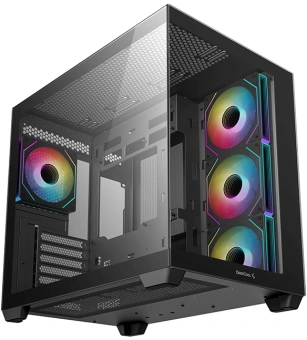 Корпус Deepcool CG530 4F черный без БП ATX 6x120mm 4x140mm 1xUSB3.0 audio bott PSU - купить недорого с доставкой в интернет-магазине