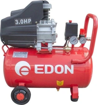 Компрессор поршневой Edon 39778 масляный 207л/мин 50л 1800Вт красный - купить недорого с доставкой в интернет-магазине