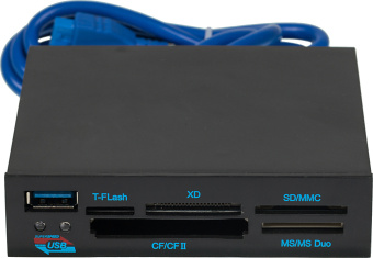 Устройство чтения карт памяти USB3.0 GL3233 SuperSpeed ALL-in-ONE черный - купить недорого с доставкой в интернет-магазине