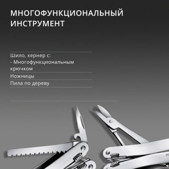 Мультитул Victorinox SwissTool Spirit X (3.0235.L) 105мм 35функц. мини-отвертка/штопор/набор бит/чехол кожаный серебристый карт.коробка - купить недорого с доставкой в интернет-магазине