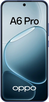 Смартфон Oppo A6 Pro 256Gb 8Gb синий моноблок 3G 4G 2Sim 6.57" 1080x2372 Android 15 50Mpix 802.11 a/b/g/n/ac NFC GPS GSM900/1800 GSM1900 Protect A-GPS microSDXC max2048Gb - купить недорого с доставкой в интернет-магазине