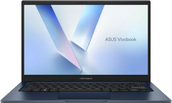 Ноутбук Asus VivoBook 14 X1404VA-I712512 Core i7 1355U 12Gb SSD512Gb Intel Iris Xe graphics 14" IPS FHD (1920x1080) Windows 11 Home Multi Language blue WiFi BT Cam (90NB10I1-M016A0) - купить недорого с доставкой в интернет-магазине