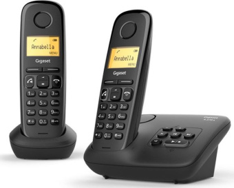 Р/Телефон Dect Gigaset A270 Duo Rus черный (труб. в компл.:2шт) автооветчик АОН - купить недорого с доставкой в интернет-магазине