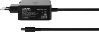 Блок питания Digma DM-U65-GAN автоматический 65W 5V-20V 3A от бытовой электросети - купить недорого с доставкой в интернет-магазине
