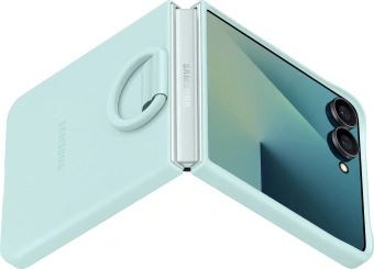 Чехол (клип-кейс) Samsung для Samsung Galaxy Z Flip7 Ring Case Z Flip7 мятный (EF-PF766TMEGRU) - купить недорого с доставкой в интернет-магазине