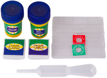 Микроскоп Levenhuk LabZZ M1 монокуляр 100-300x на 3 объектива зеленый/оранжевый - купить недорого с доставкой в интернет-магазине