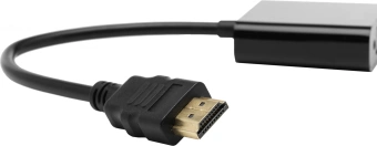 Переходник аудио-видео Premier 5-983 HDMI (m)/VGA (f)/Jack 3.5 (f) 0.15м. черный - купить недорого с доставкой в интернет-магазине