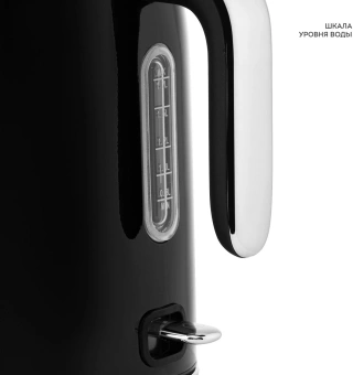 Чайник электрический Galaxy Line GL 0350 1.7л. 2200Вт черный корпус: нерж.сталь (ГЛ0350Л) - купить недорого с доставкой в интернет-магазине
