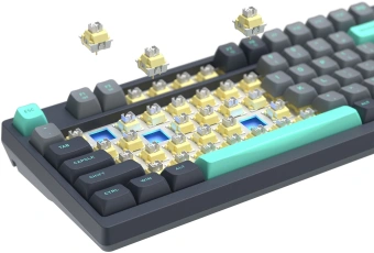 Клавиатура A4Tech FS300 механическая черный/серый USB for gamer LED (FS300 PANDA ROCK) кабель 1.8м - купить недорого с доставкой в интернет-магазине
