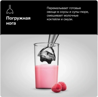Блендер погружной Braun MultiQuick 5 Pro MQ55001MBK 1000Вт черный/серебристый - купить недорого с доставкой в интернет-магазине