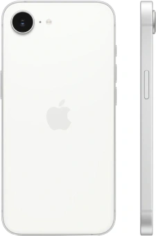 Смартфон Apple A3409 iPhone 16e 128Gb белый моноблок 3G 4G 1Sim 6.1" 1170x2532 iOS 18 48Mpix 802.11 a/b/g/n/ac/ax NFC GPS Protect - купить недорого с доставкой в интернет-магазине
