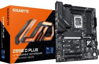 Материнская плата Gigabyte Z890 D PLUS Soc-1851 Intel Z890 4xDDR5 ATX AC`97 8ch(7.1) 2.5Gg RAID+DP - купить недорого с доставкой в интернет-магазине