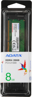 Память DDR4 8Gb 2666MHz A-Data AD4S26668G19-SGN RTL PC4-21300 CL19 SO-DIMM 260-pin 1.2В dual rank Ret - купить недорого с доставкой в интернет-магазине