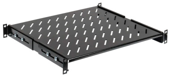 Полка стационарная ITK FS05-800PI-R 1U нагр.:100кг. 19" 800мм черный (упак.:1шт) - купить недорого с доставкой в интернет-магазине