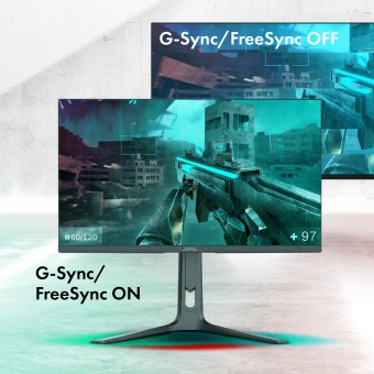 Монитор GMNG 27" Gaming GM-27F23 черный IPS LED 2ms 16:9 HDMI M/M матовая HAS Piv 400cd 178гр/178гр 3840x2160 160Hz G-Sync FreeSync DP Quad 4K (2160p) 6.63кг - купить недорого с доставкой в интернет-магазине