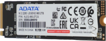 Накопитель SSD A-Data PCIe 4.0 x4 2TB ALEG-960-2TCS Legend 960 M.2 2280 - купить недорого с доставкой в интернет-магазине