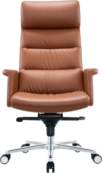 Кресло руководителя Cactus CS-LBR-CARACAS кожа крестов. алюминий - купить недорого с доставкой в интернет-магазине