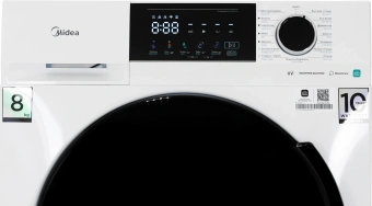 Стиральная машина Midea MFC3814BSW47/W класс: A загр.фронтальная макс.:8кг белый инвертор - купить недорого с доставкой в интернет-магазине